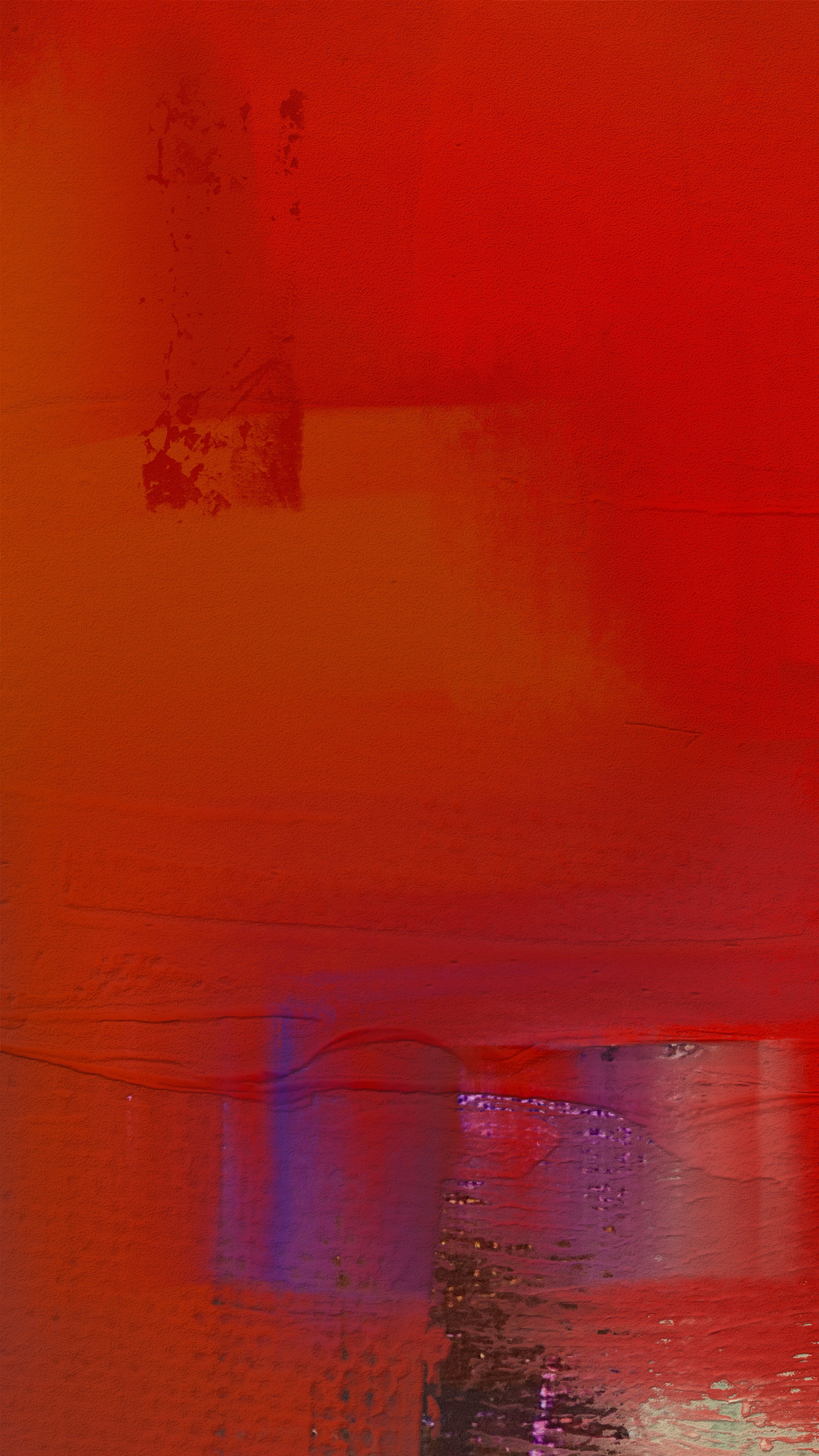 An abstract painting in deep reds